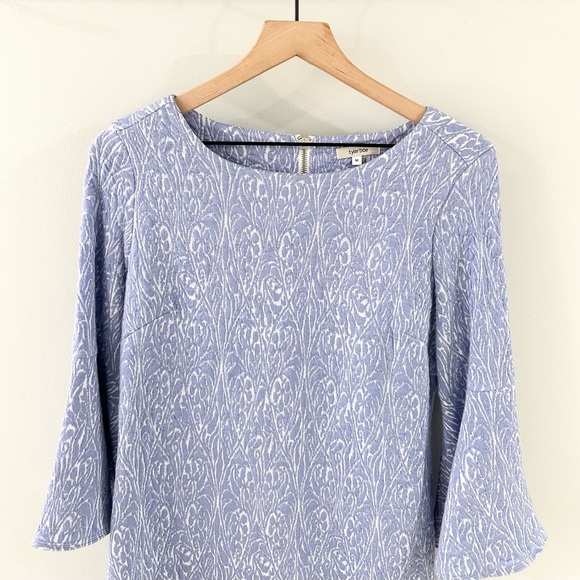 Tyler Boe Bell Sleeve Sheath Dress Periwinkle Blue Size Medium - Picture 3 of 6